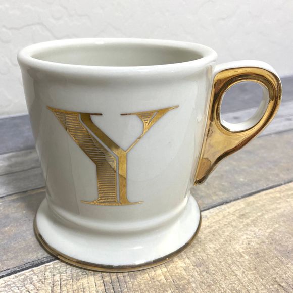 Anthropologie Other - Anthropologie Monogram Initial  Letter Y Mug White